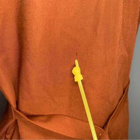 Vintage Ginger Brown Western Embroidered Vest and Skirt Two Piece - Picture 6 of 15